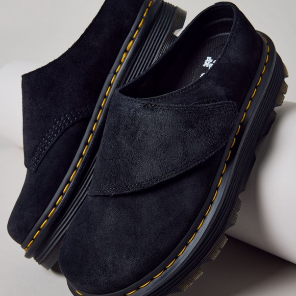 Dr. Martens Black Suede Loafers bronx suede zebzag anywair - Picture 3 of 8